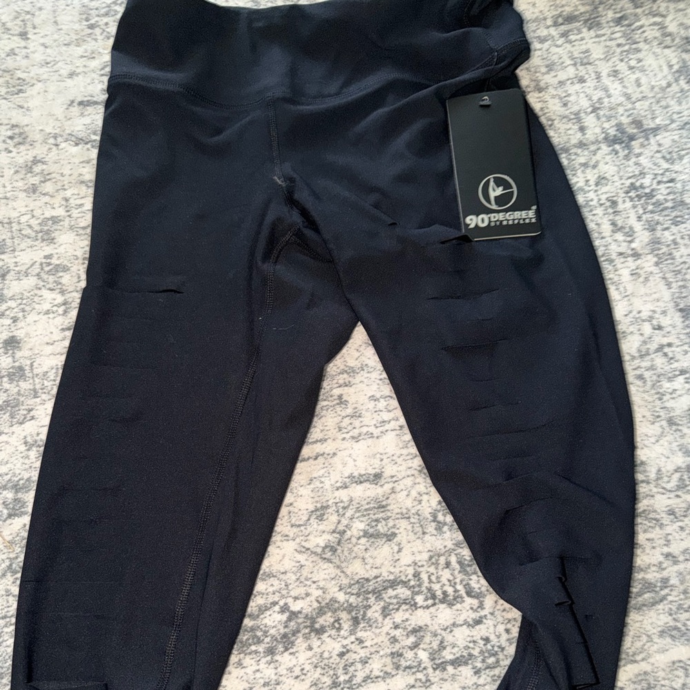 90 Degree By Reflex Black Leggings - Size M